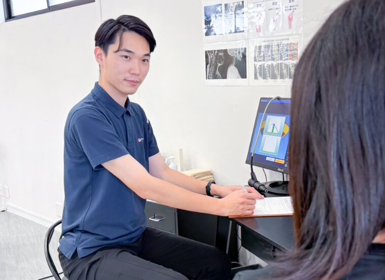 カウンセリング・姿勢チェック、指導方針